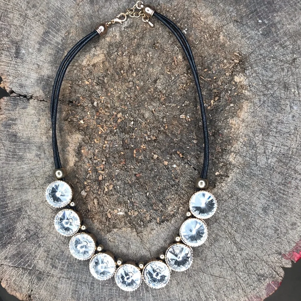 Y2K statement rhinestone necklace - Picture 4 of 8
